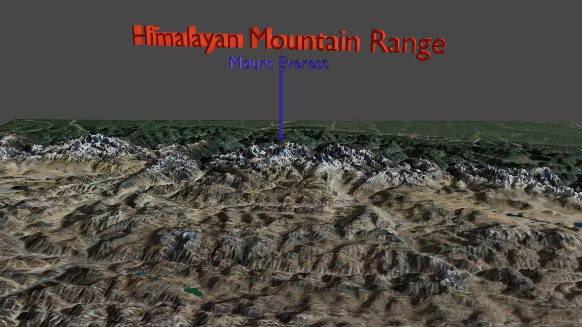 Mount Everest 3D model_0