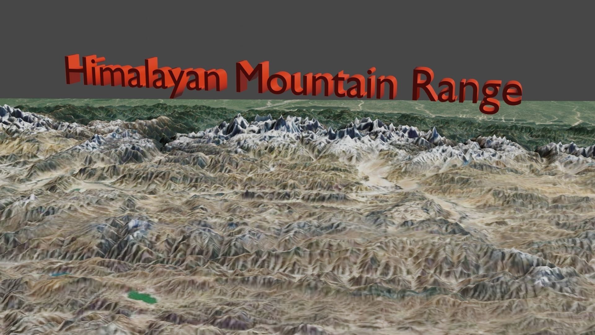 Mount Everest 3D model_2