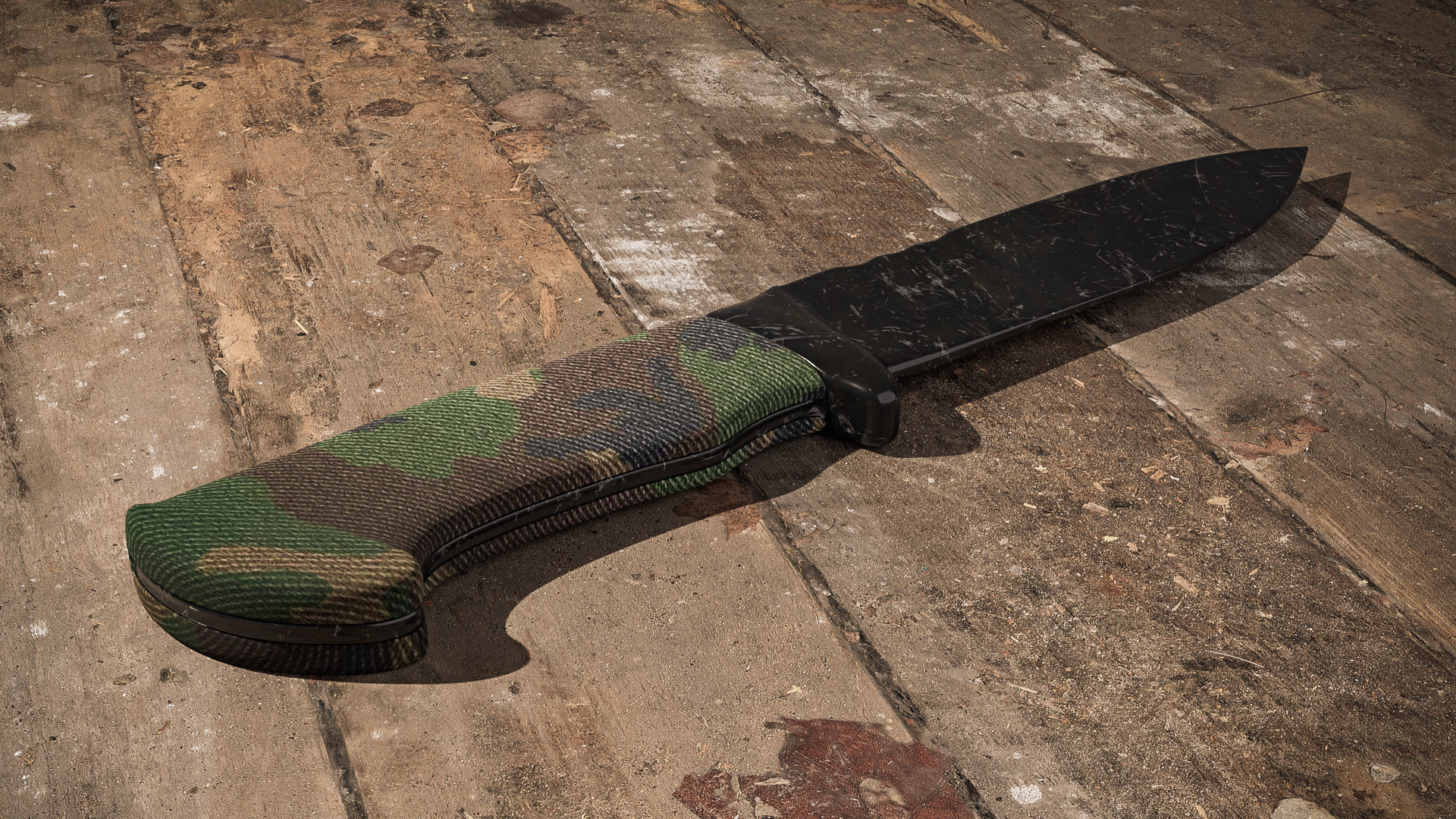 A Survival - Hunting Knife 3D model_1