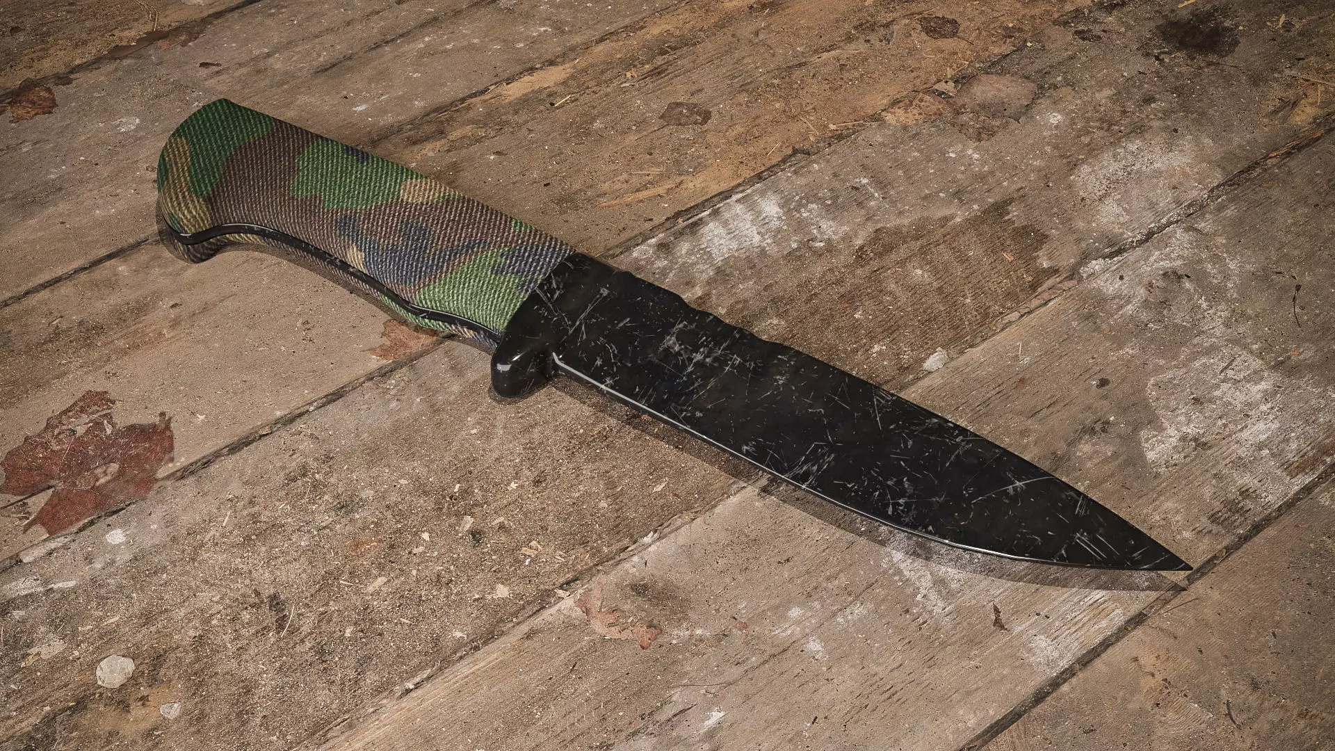 A Survival - Hunting Knife 3D model_0