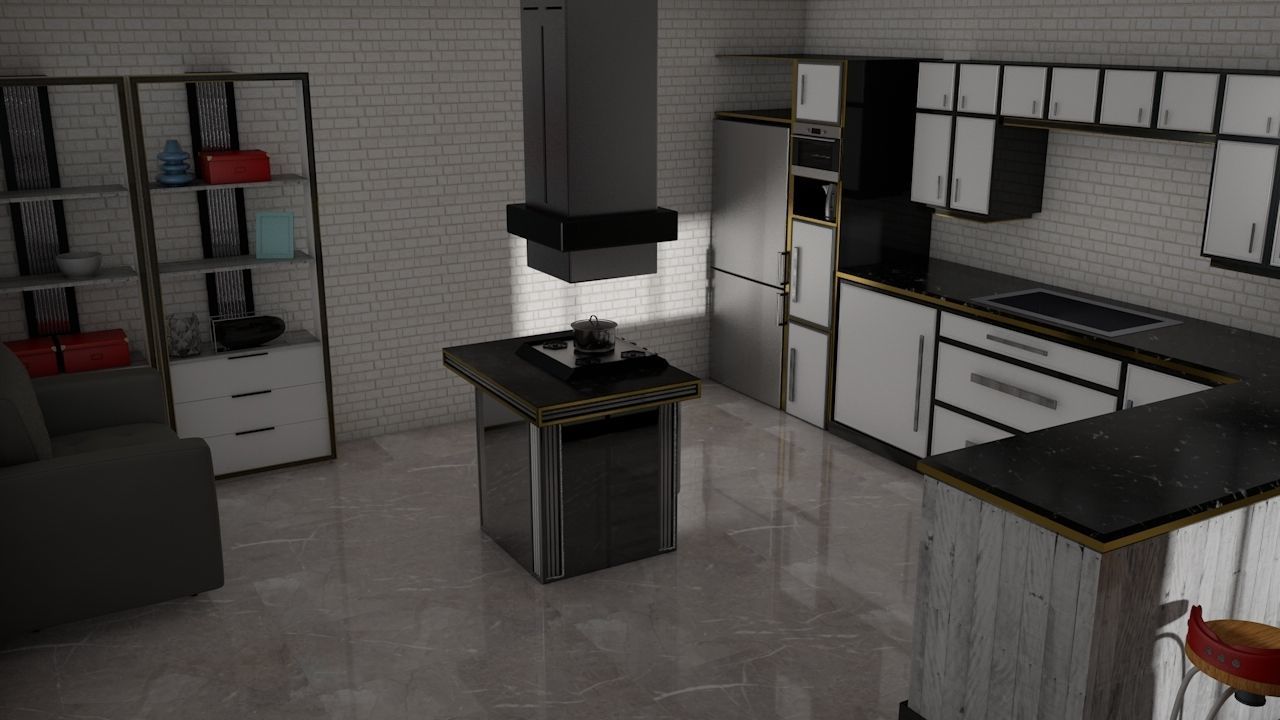 floor tiles  Low-poly 3D model_2