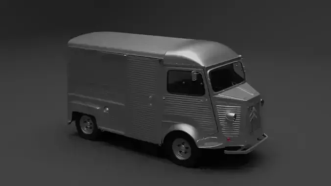Citroen H High-poly van 3D model