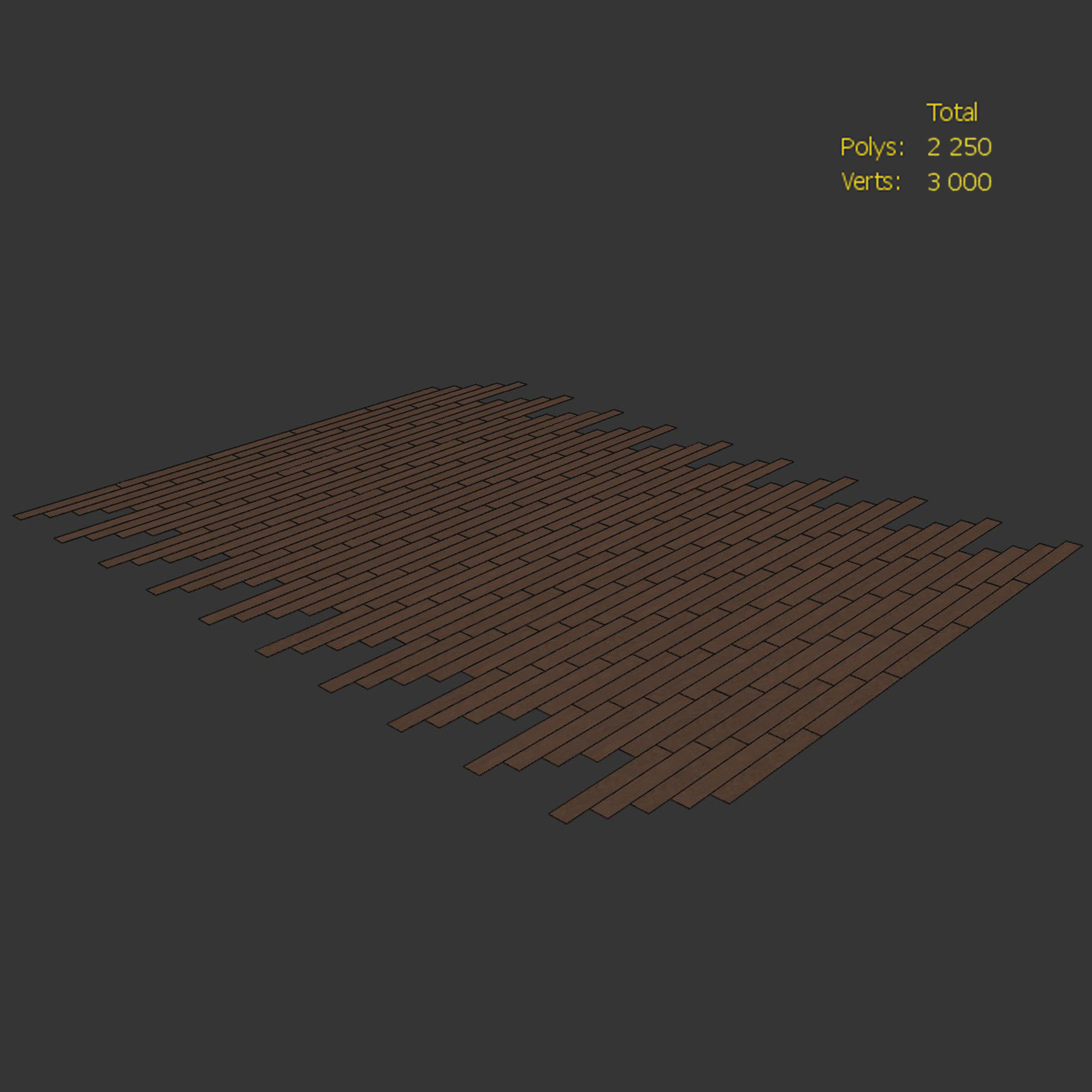  Wood floor Oak Marrone NEW Firestop 3D model_3