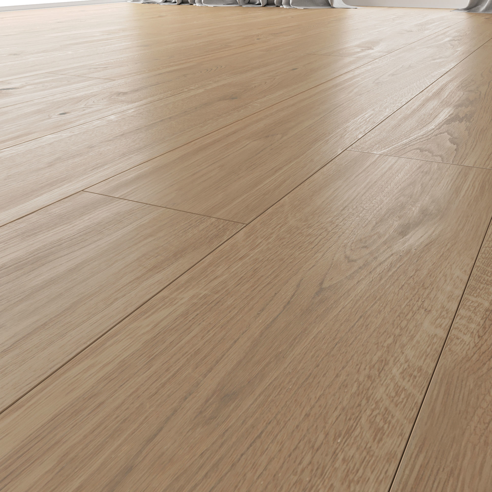 Wood floor Oak Molasses Sanded 3D model_2