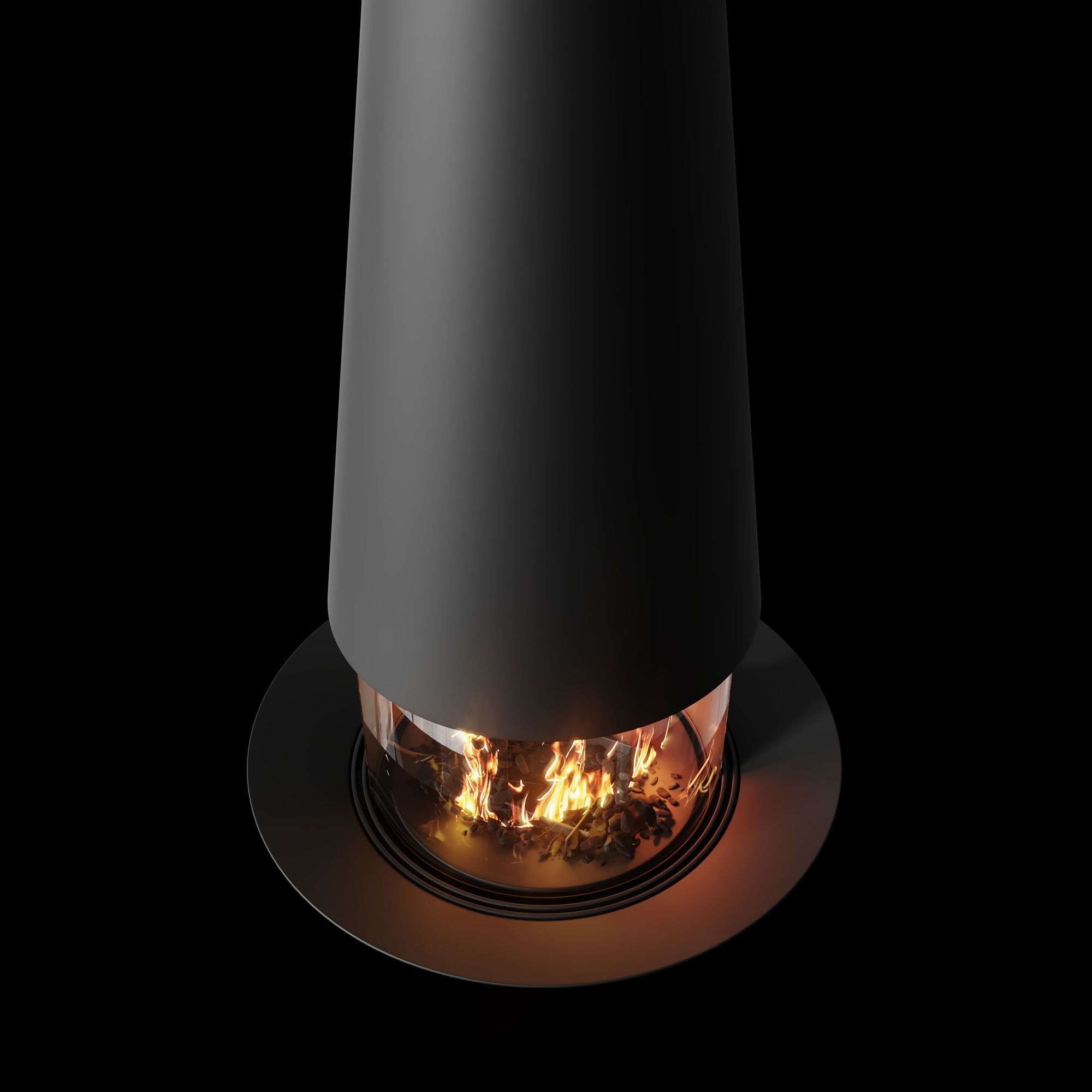 Photorealistic Fireplace Animated CORONA Low-poly 3D model_2