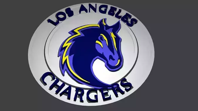 Los Angeles Chargers logo in a circle