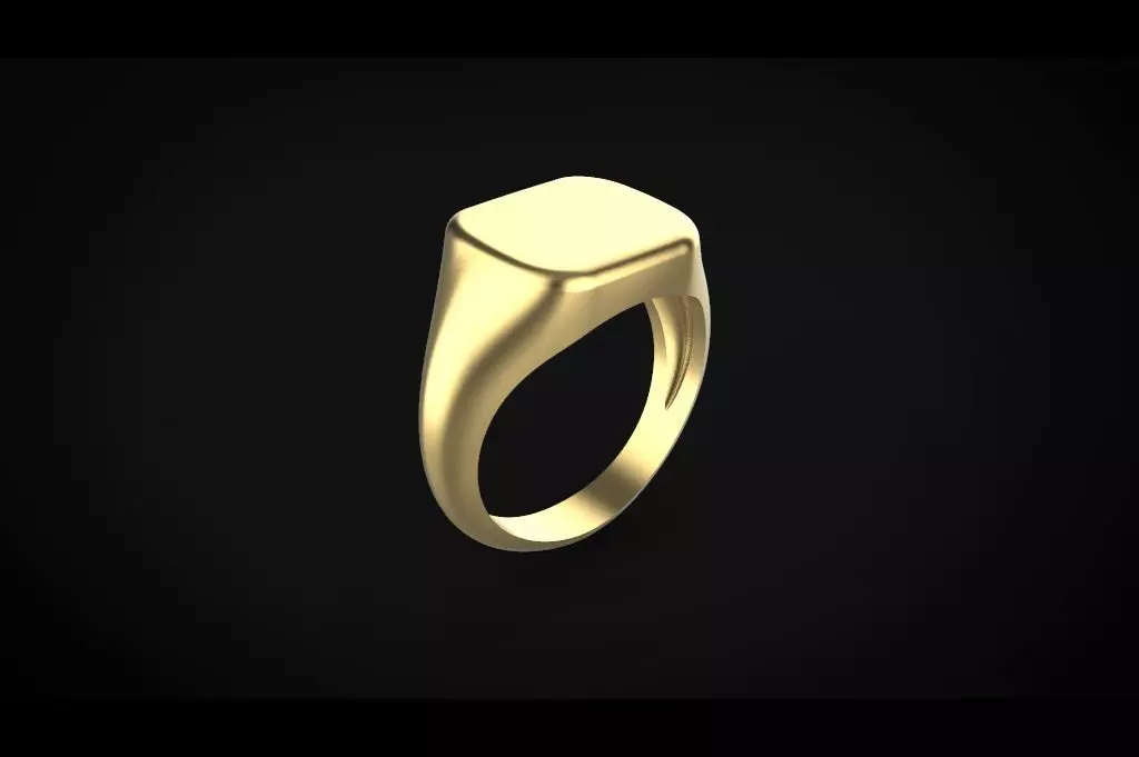 Man ring signet 3D print model