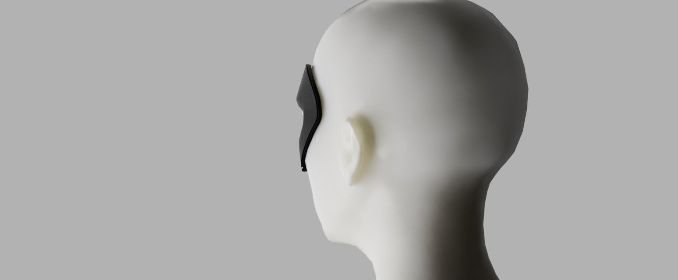 Black Canary Eye Mask 3D print model_2