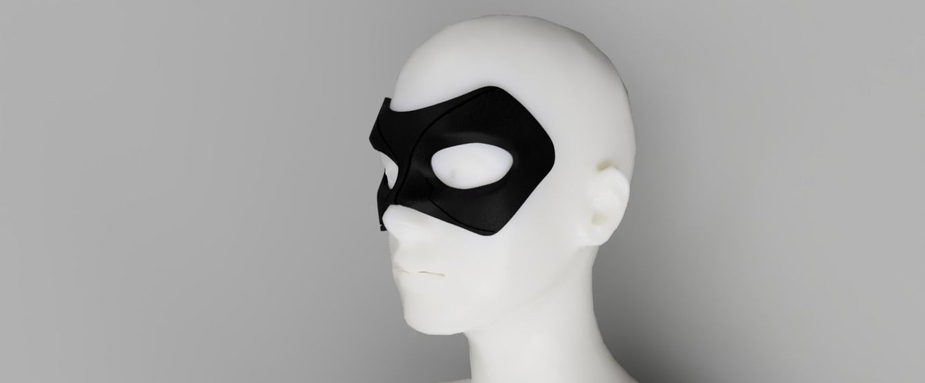 Black Canary Eye Mask 3D print model_5