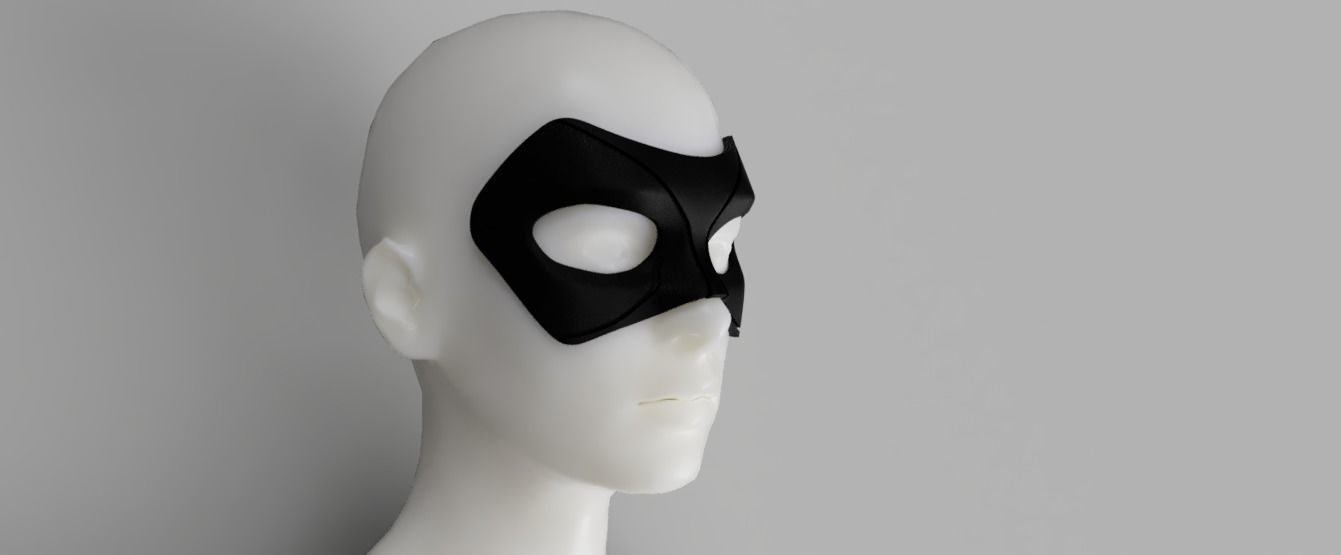 Black Canary Eye Mask 3D print model_4