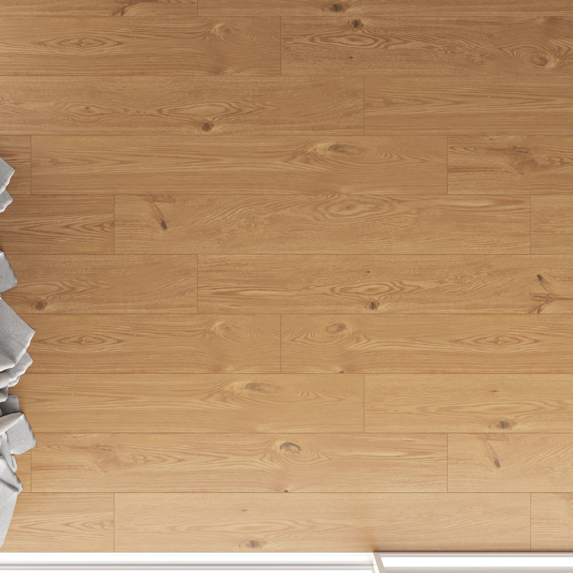 Wood Oak Floor Nut WWL 3D model_1