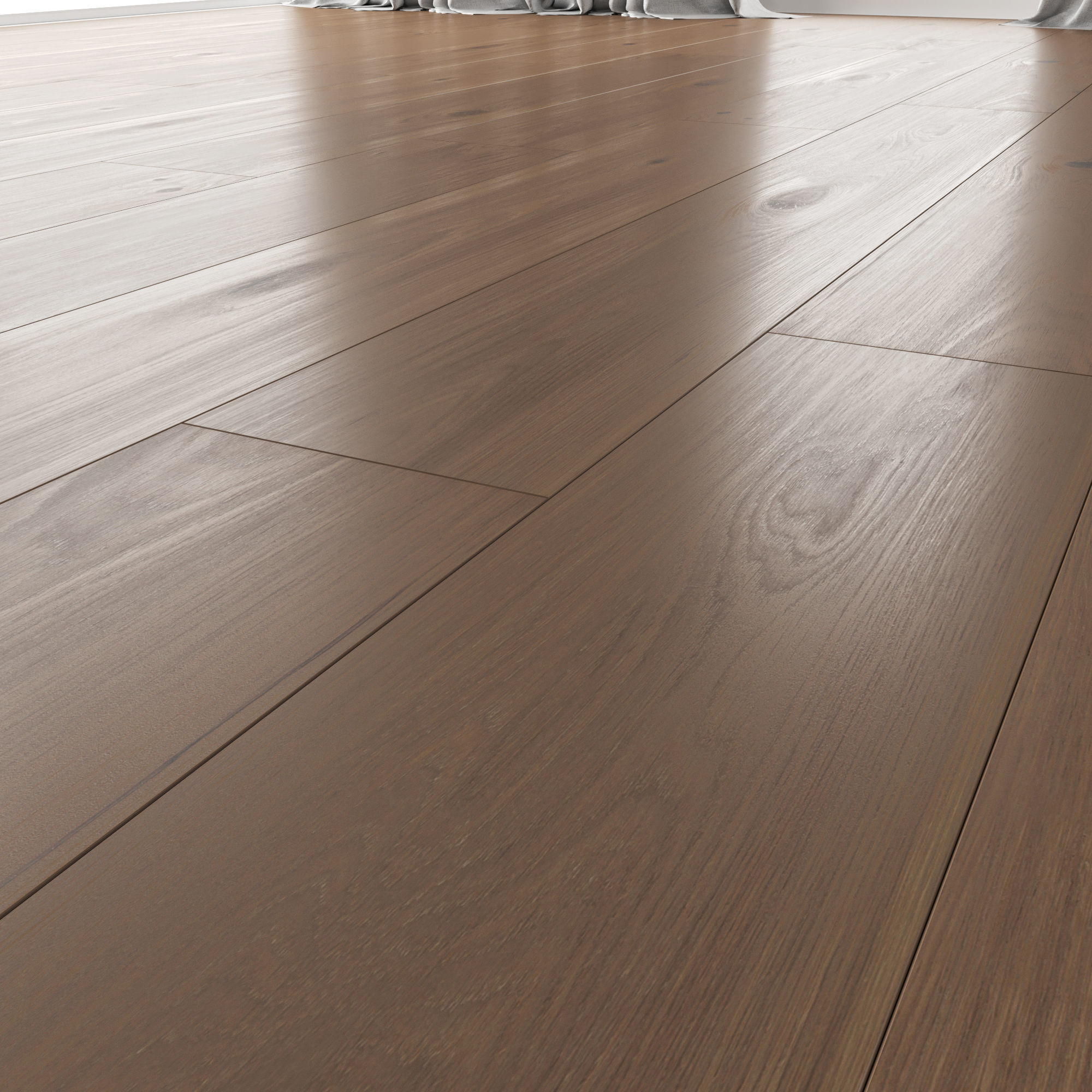 Wood Floor Oak Princeton Brushed 3D model_2