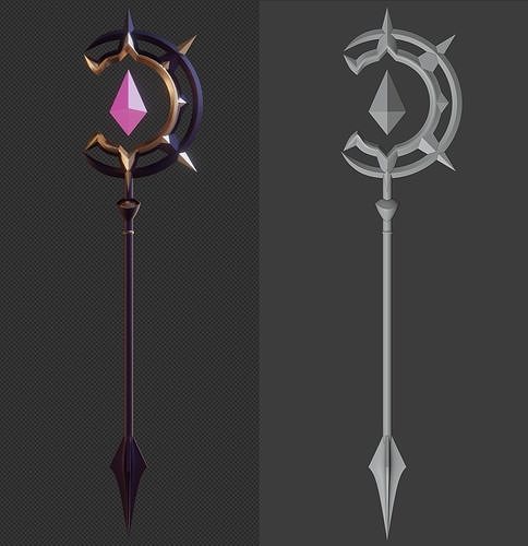 Staff LeBlanc Coven 3D print model