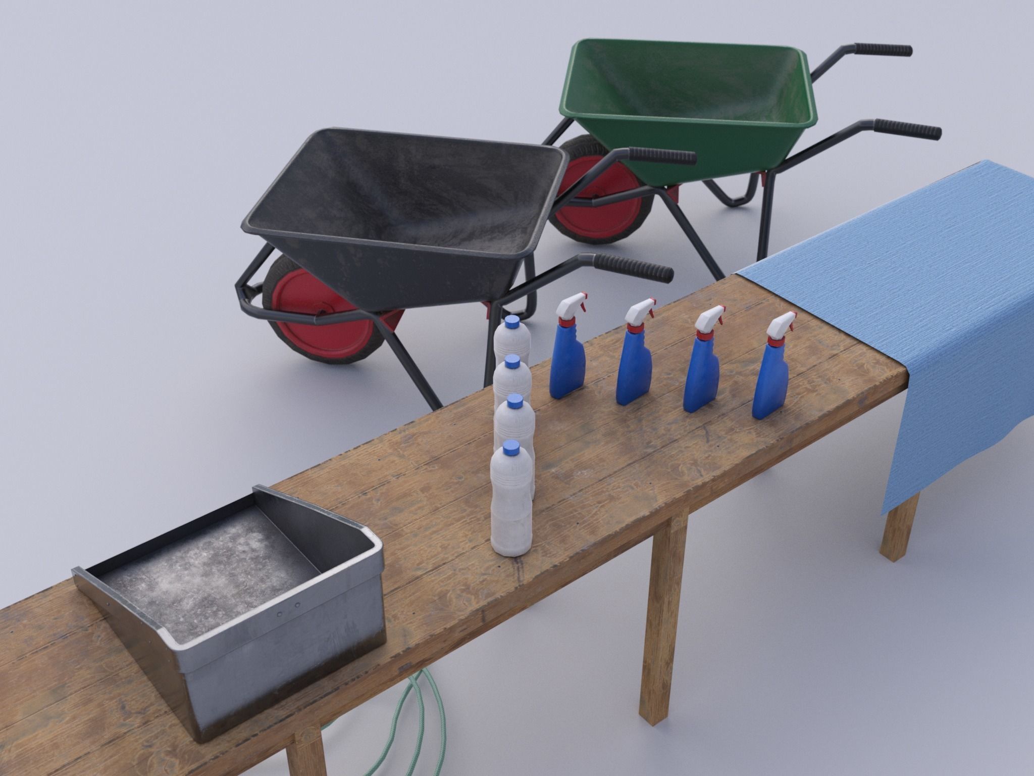 PBR Assets - Farm Tools Low-poly 3D model_18