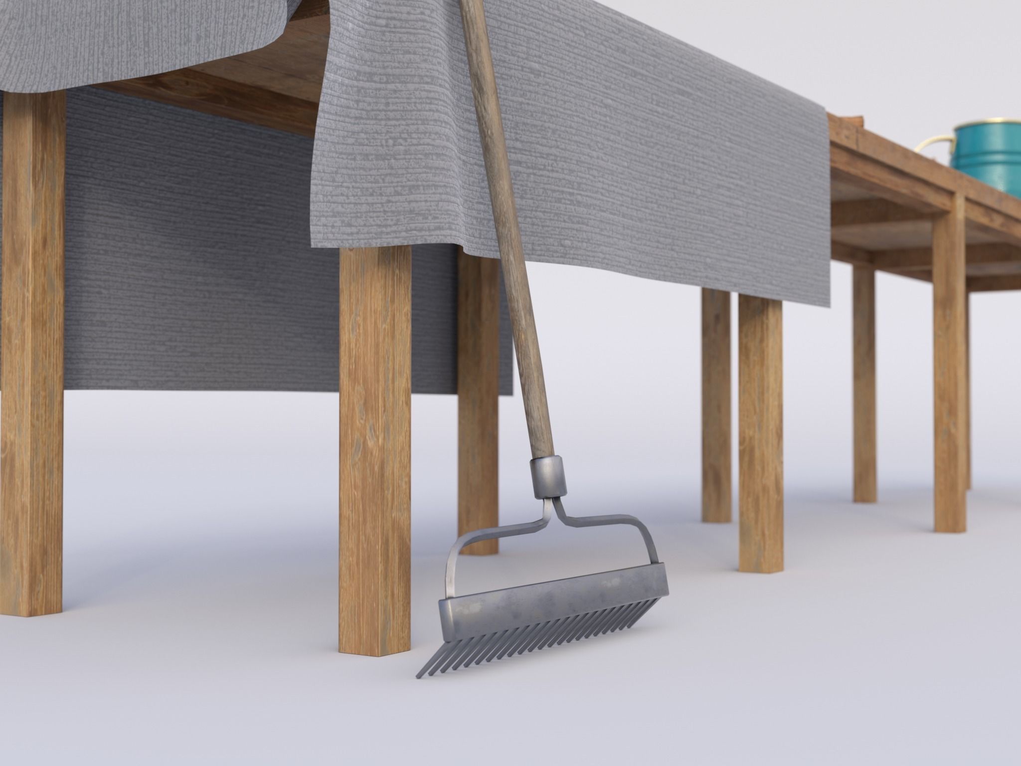 PBR Assets - Farm Tools Low-poly 3D model_5