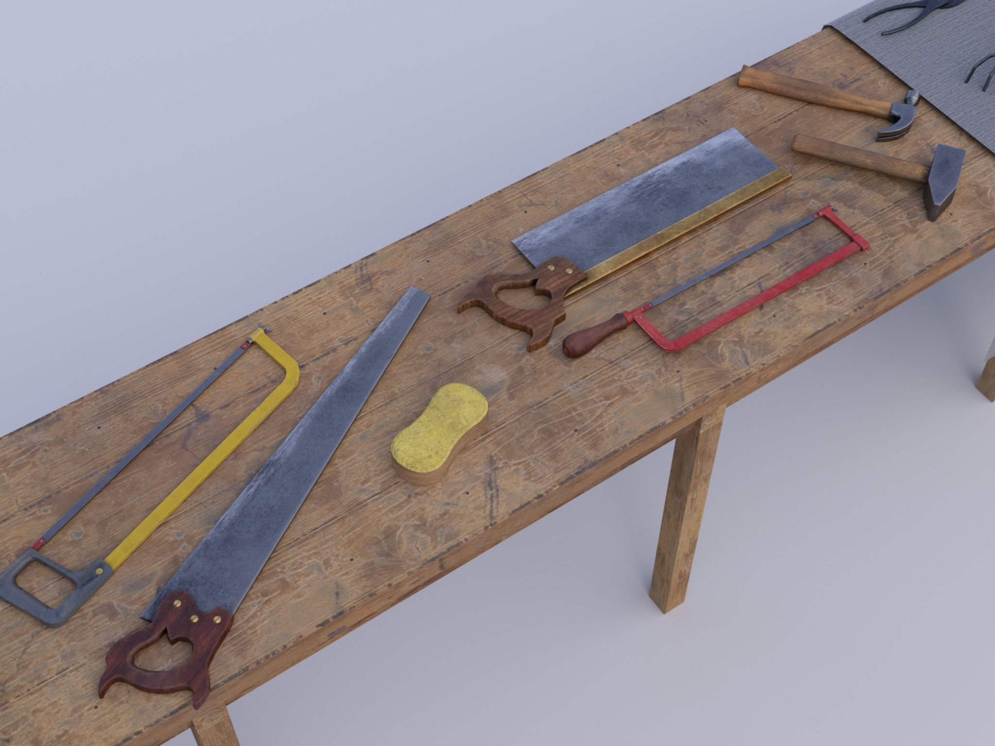 PBR Assets - Farm Tools Low-poly 3D model_8