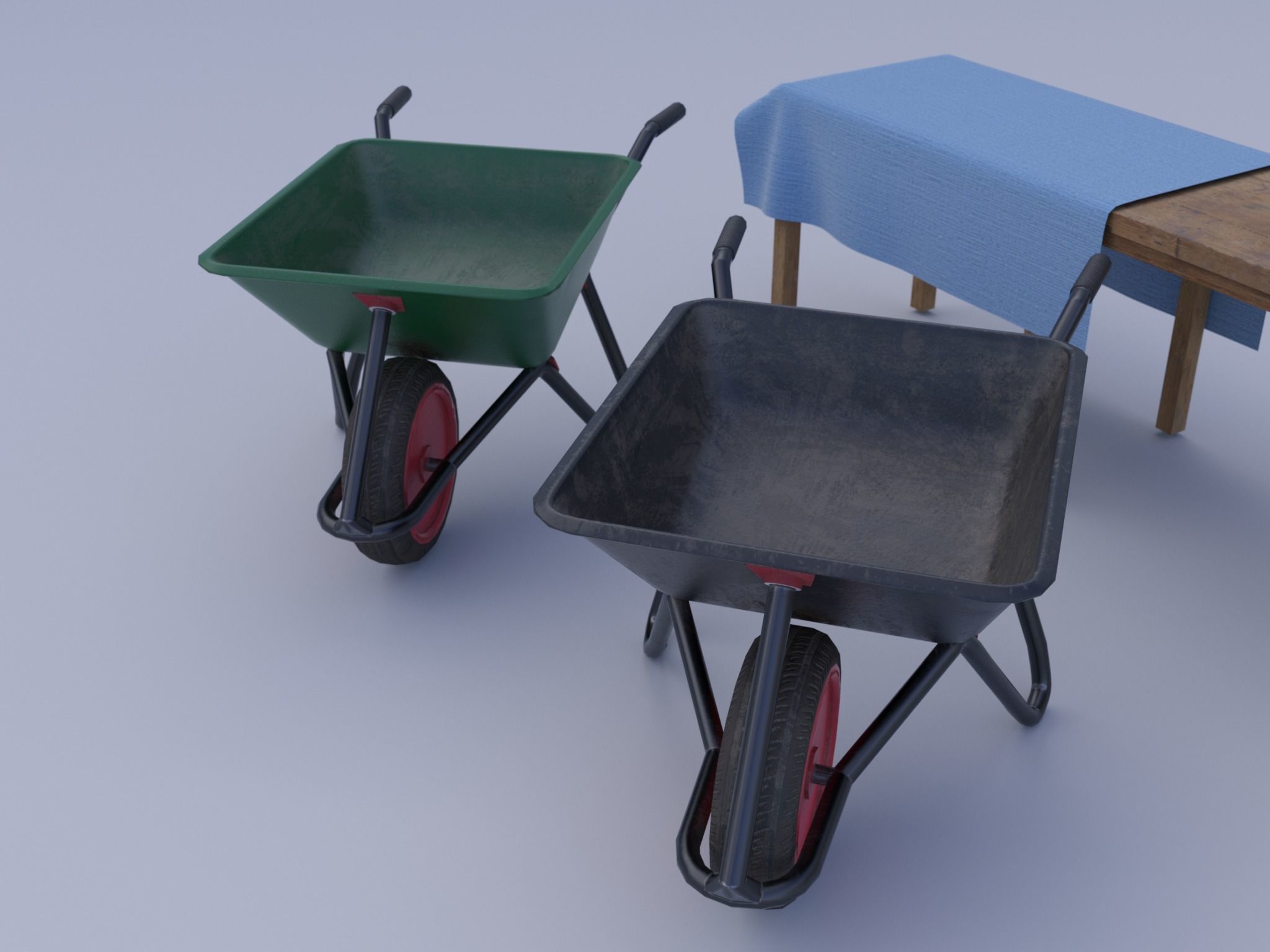 PBR Assets - Farm Tools Low-poly 3D model_16