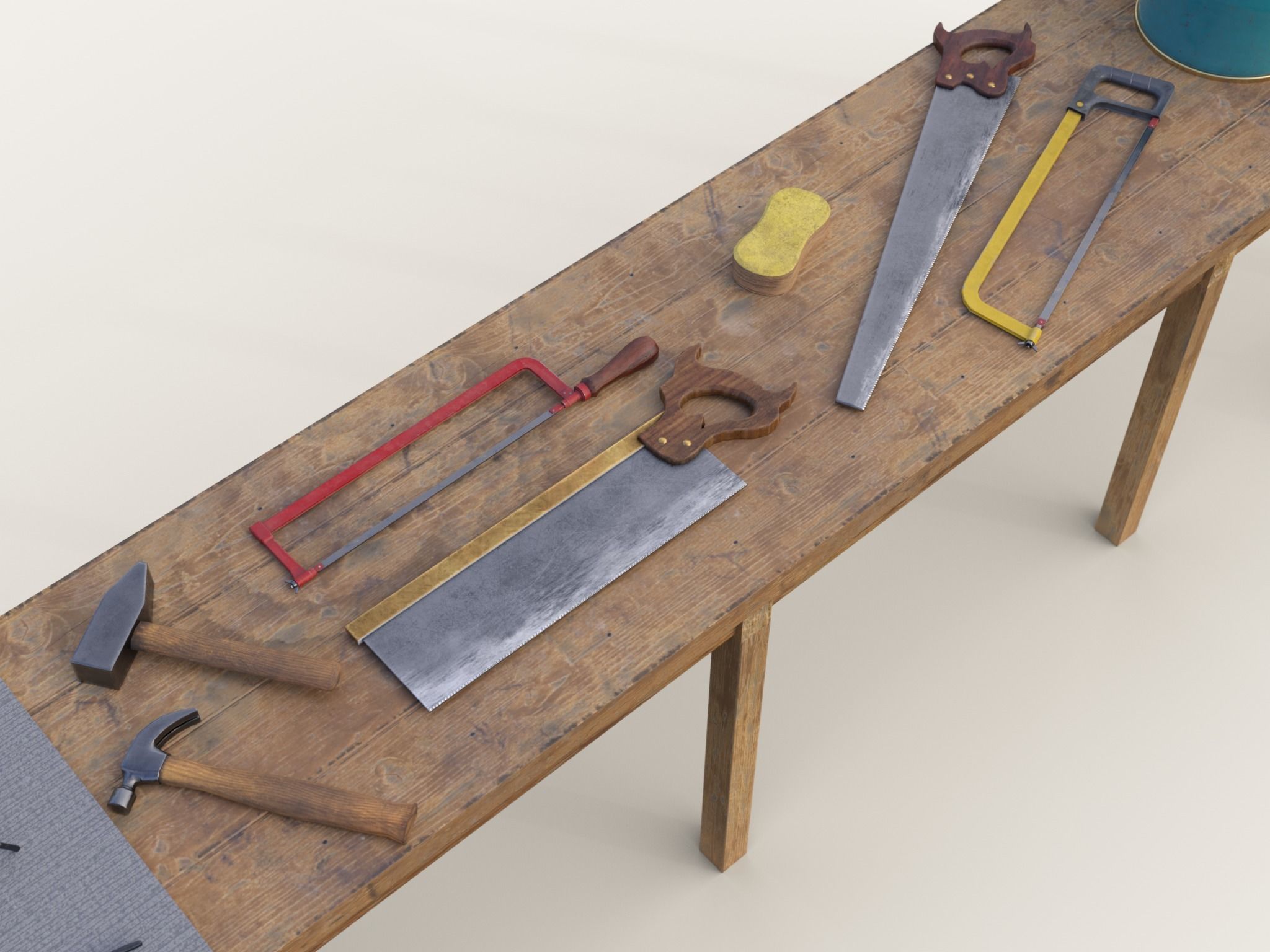 PBR Assets - Farm Tools Low-poly 3D model_2