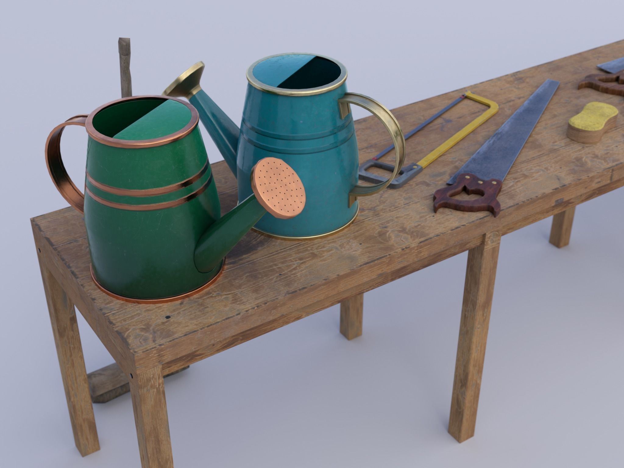 PBR Assets - Farm Tools Low-poly 3D model_7