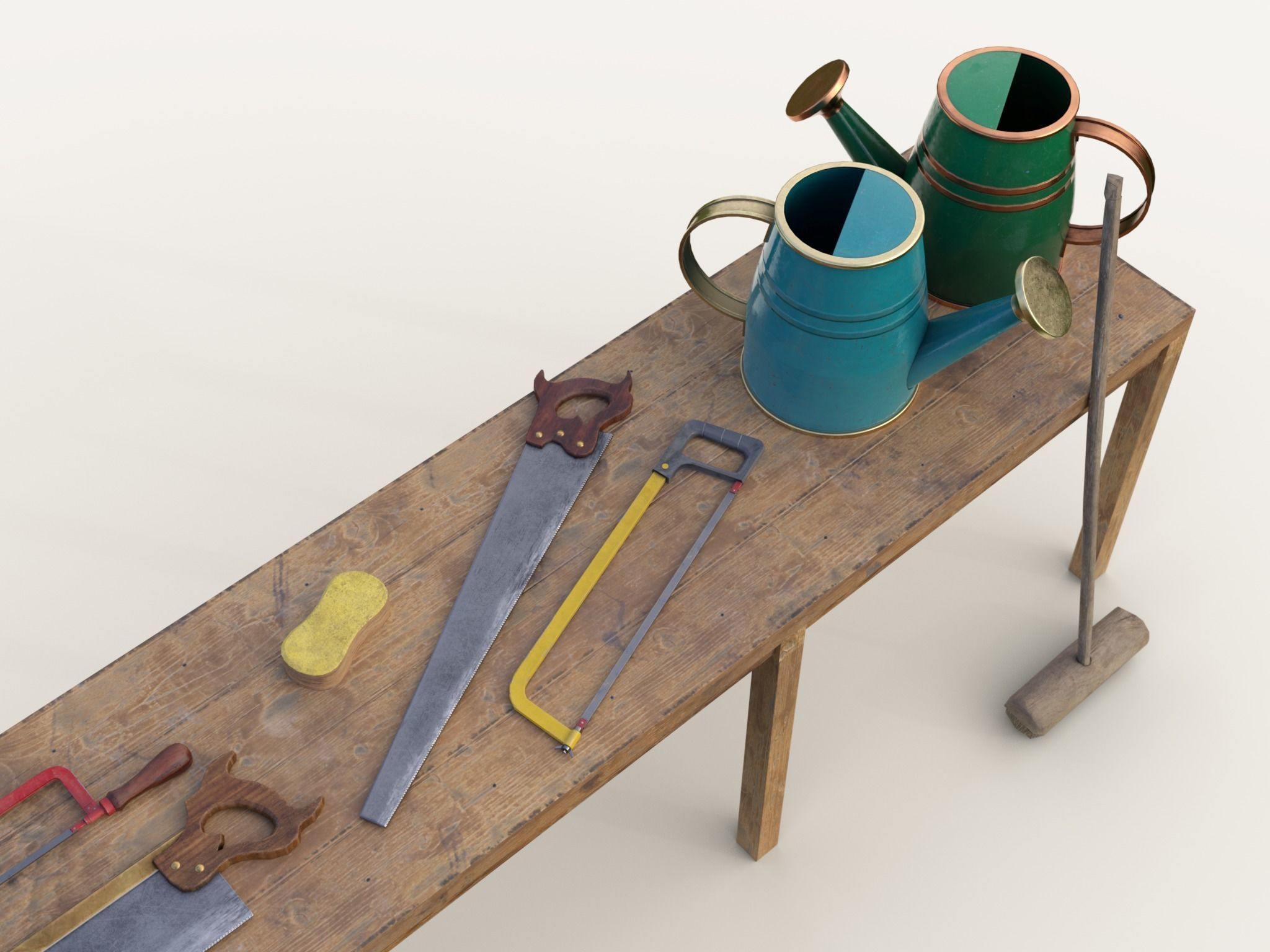 PBR Assets - Farm Tools Low-poly 3D model_3