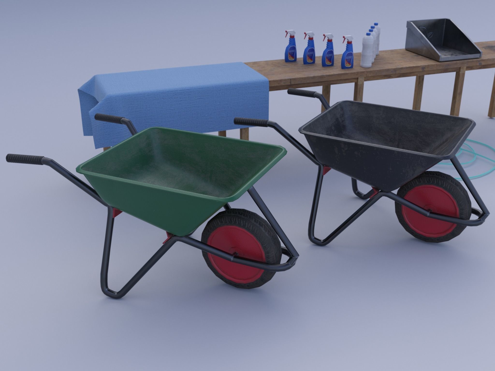 PBR Assets - Farm Tools Low-poly 3D model_15