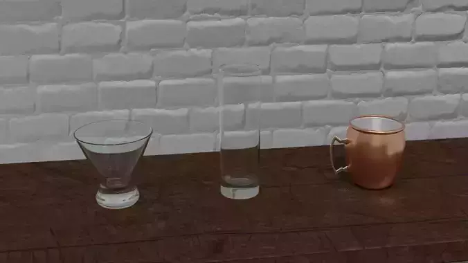 Cocktail glasses set 1