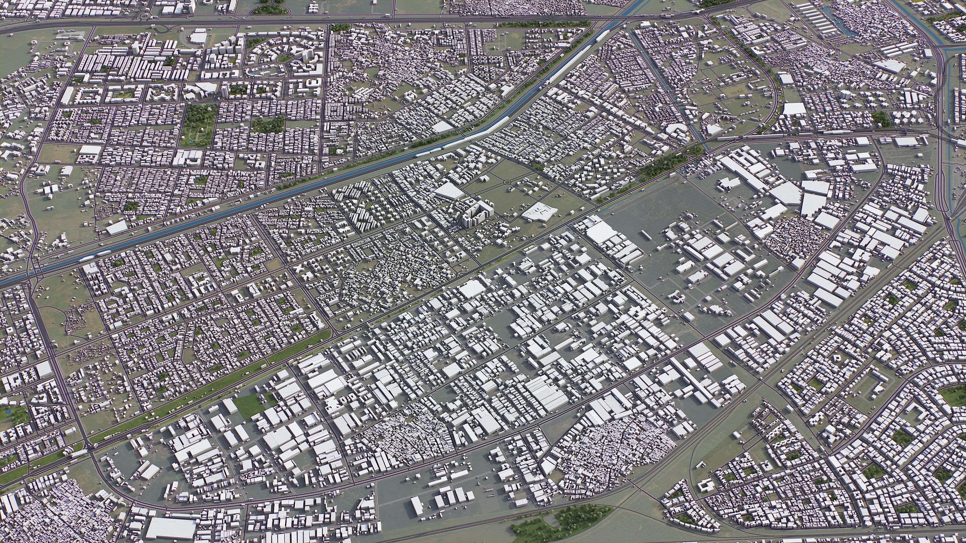 Ghaziabad Low-poly 3D model_7