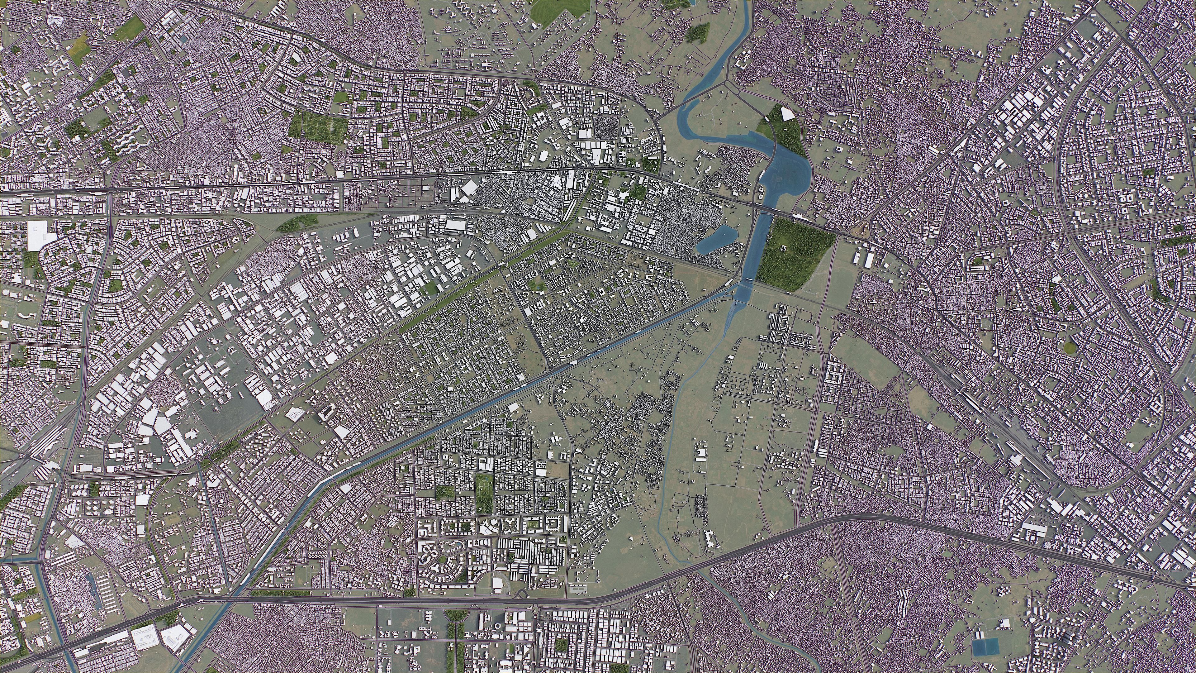 Ghaziabad Low-poly 3D model_12