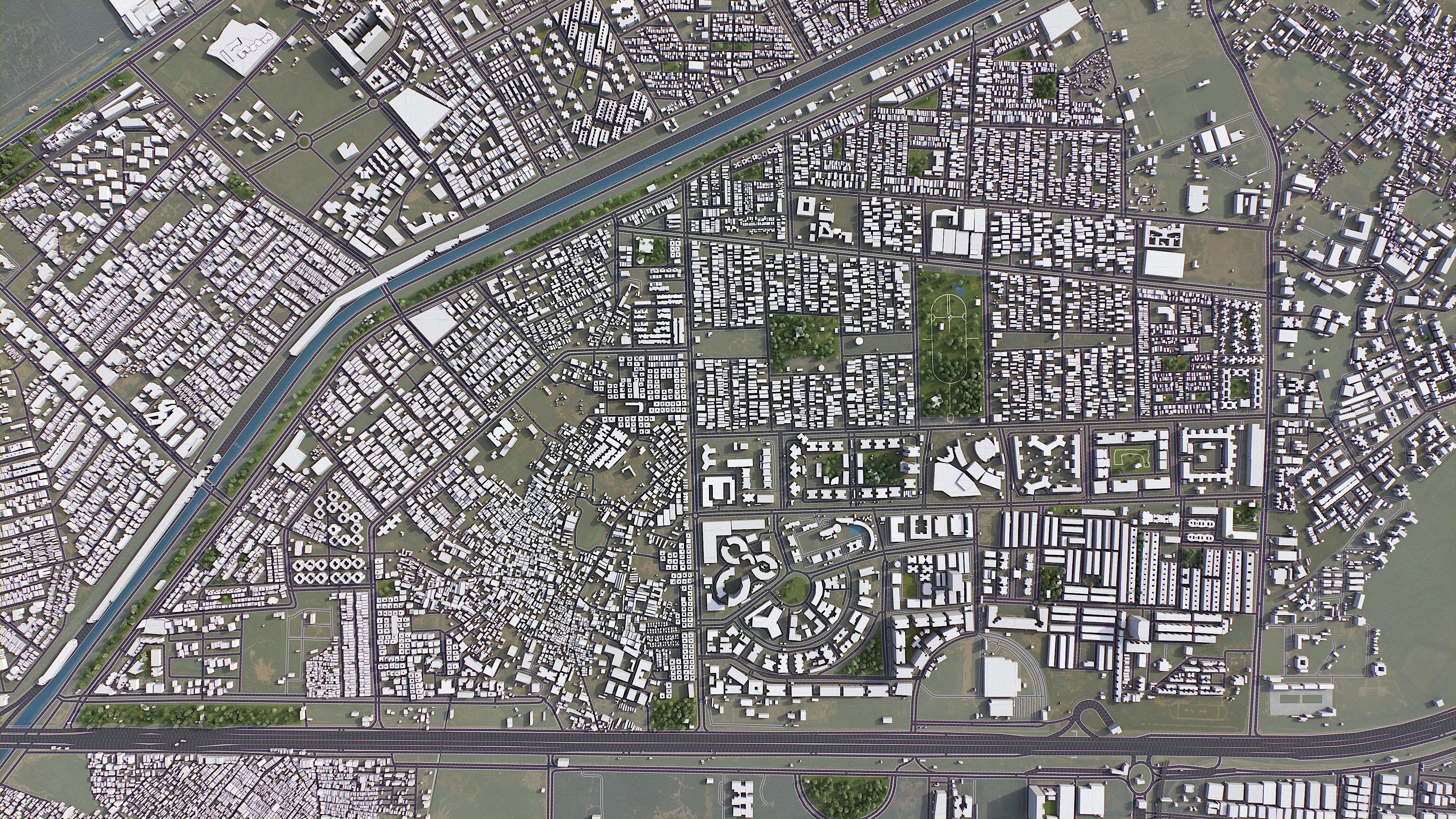 Ghaziabad Low-poly 3D model_11