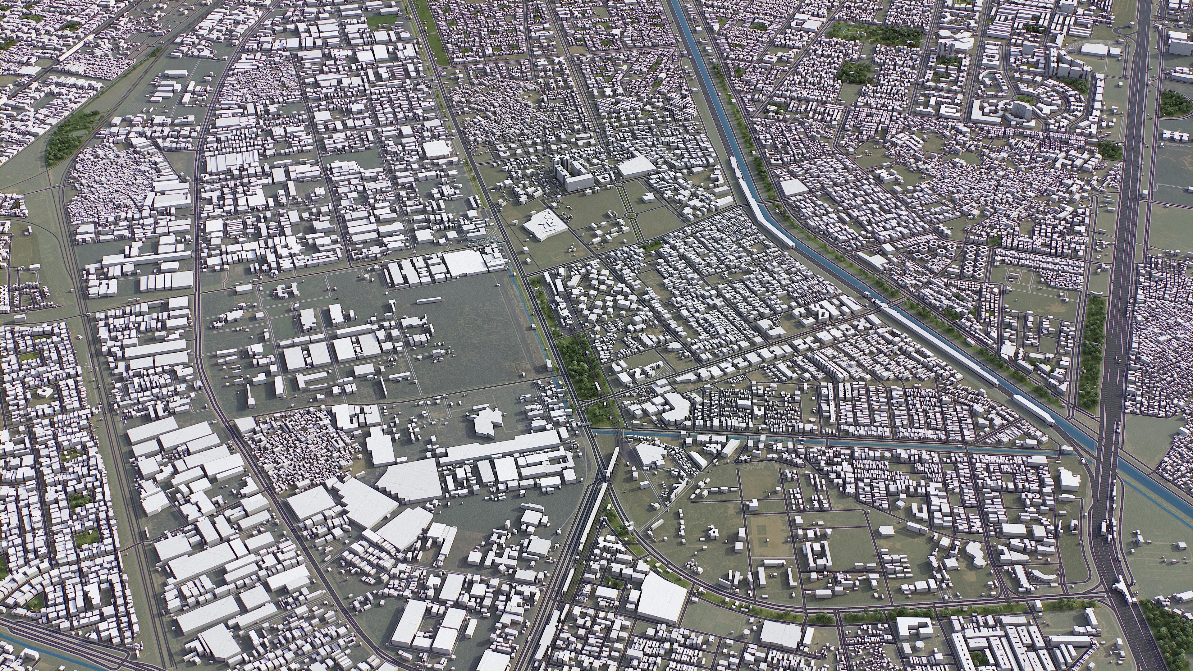 Ghaziabad Low-poly 3D model_6