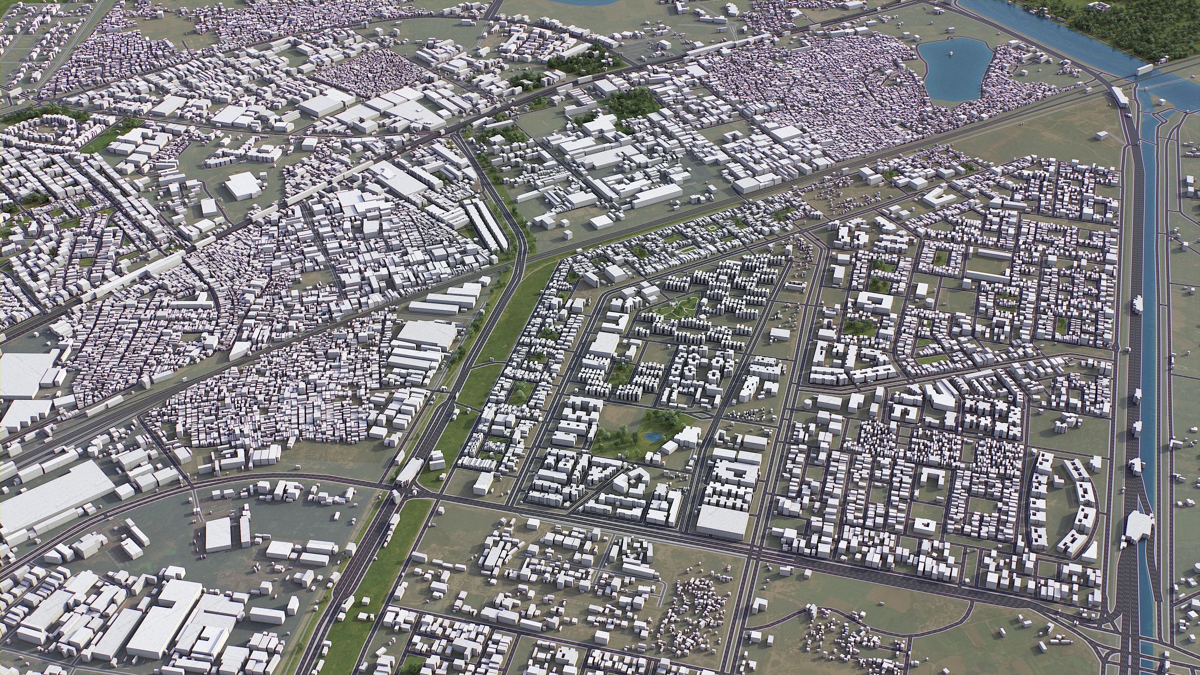 Ghaziabad Low-poly 3D model_8