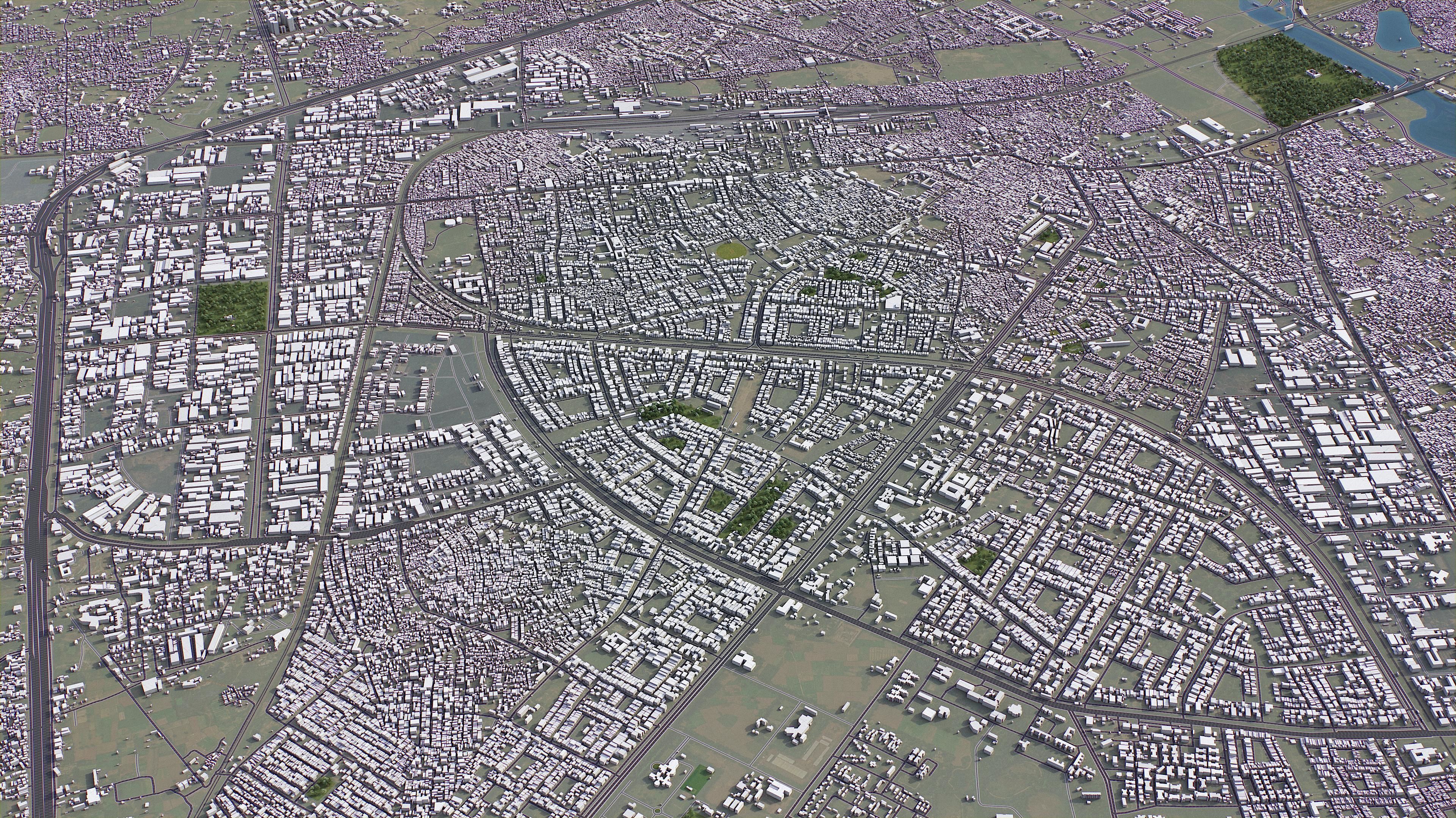 Ghaziabad Low-poly 3D model_4