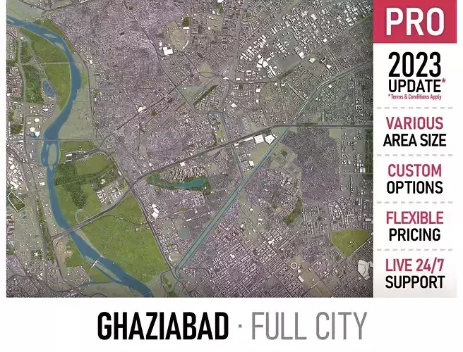 Ghaziabad Low-poly 3D model