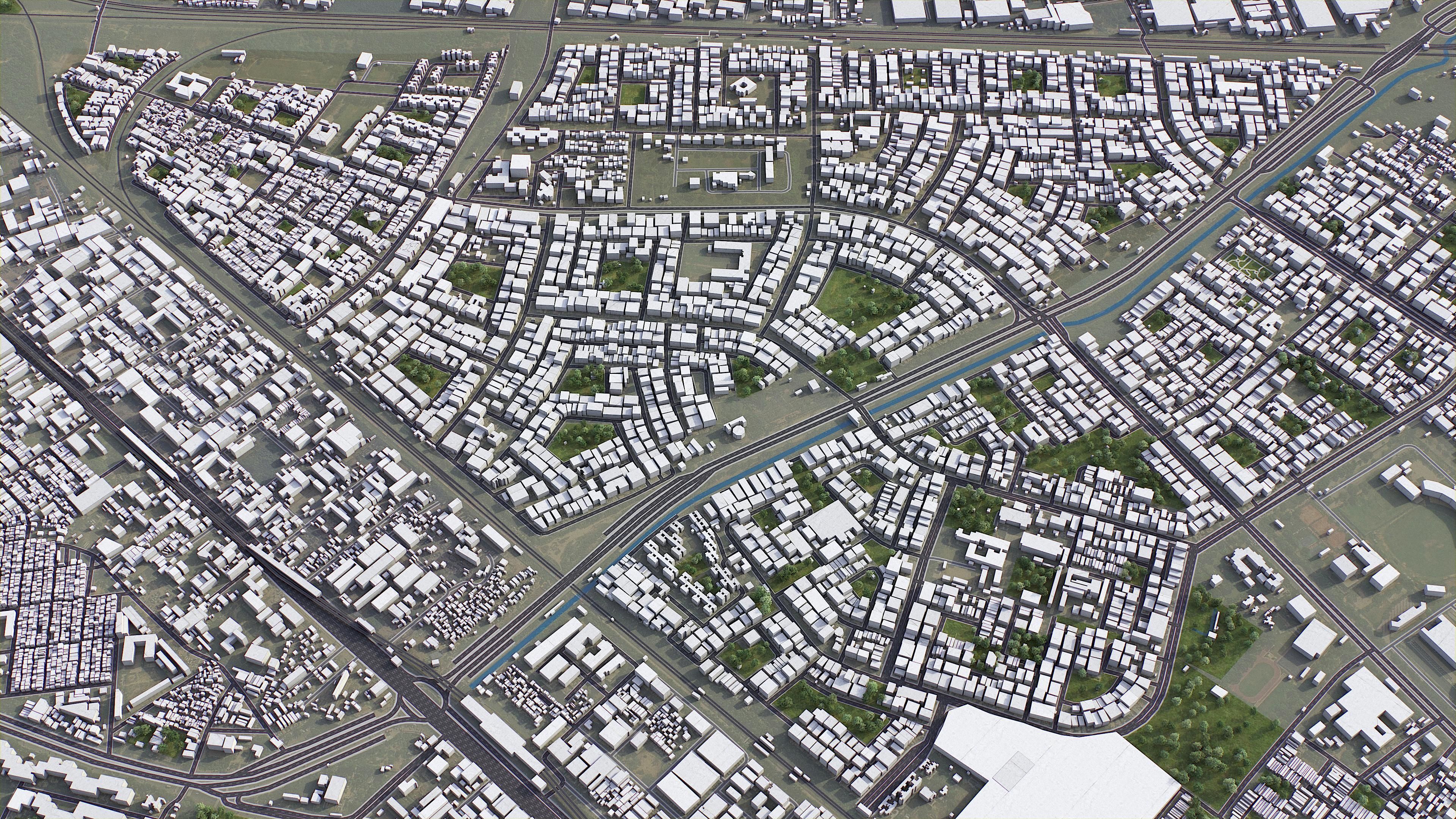 Ghaziabad Low-poly 3D model_9