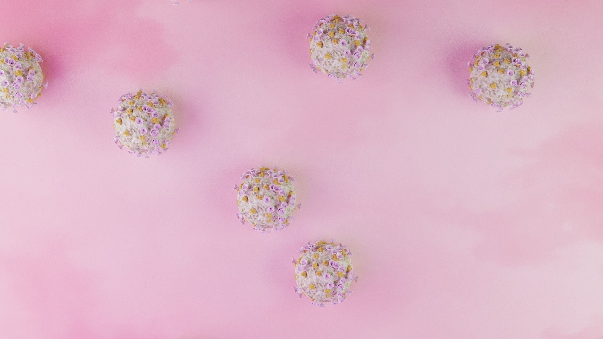 corona virus with animation Free 3D model_4