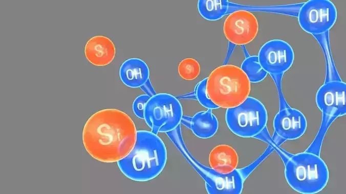 Silicon atom animation 3D model
