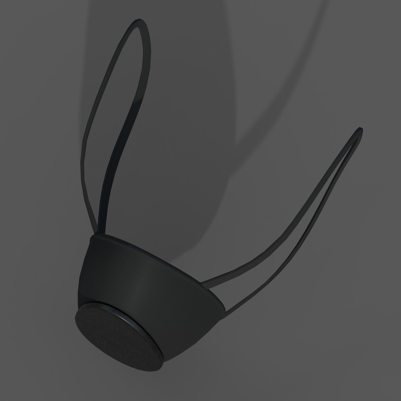 Gas mask helmet respirator plastic  Low-poly 3D model_8