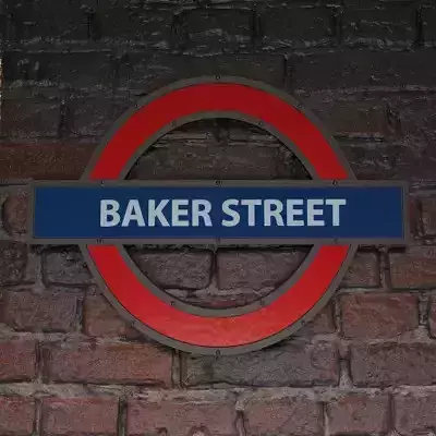 London underground station - Baker Street 3D model  London underground station - Baker Street 3D model