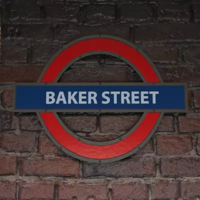 London underground station - Baker Street 3D model_0