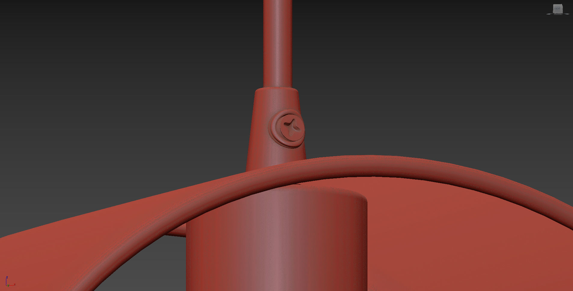 ARA GOLD RING PENDANT LAMP 3D model_6