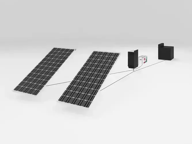 solar powered furnace system
