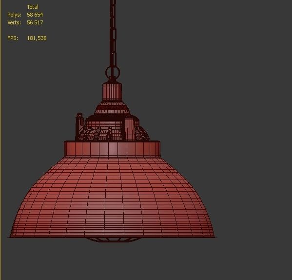 Hanging lamp LOFT HOUSE P-187 3D model_4