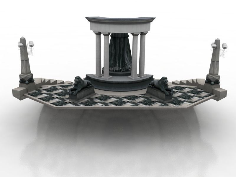 Alexander II Russia Moscow Monument 3D model_7