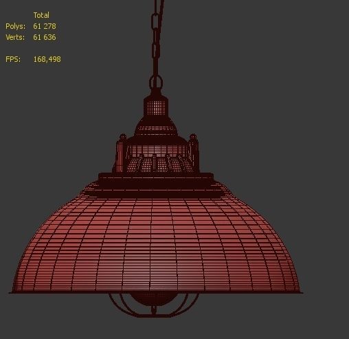 Hanging lamp LOFT HOUSE P-188 3D model_4
