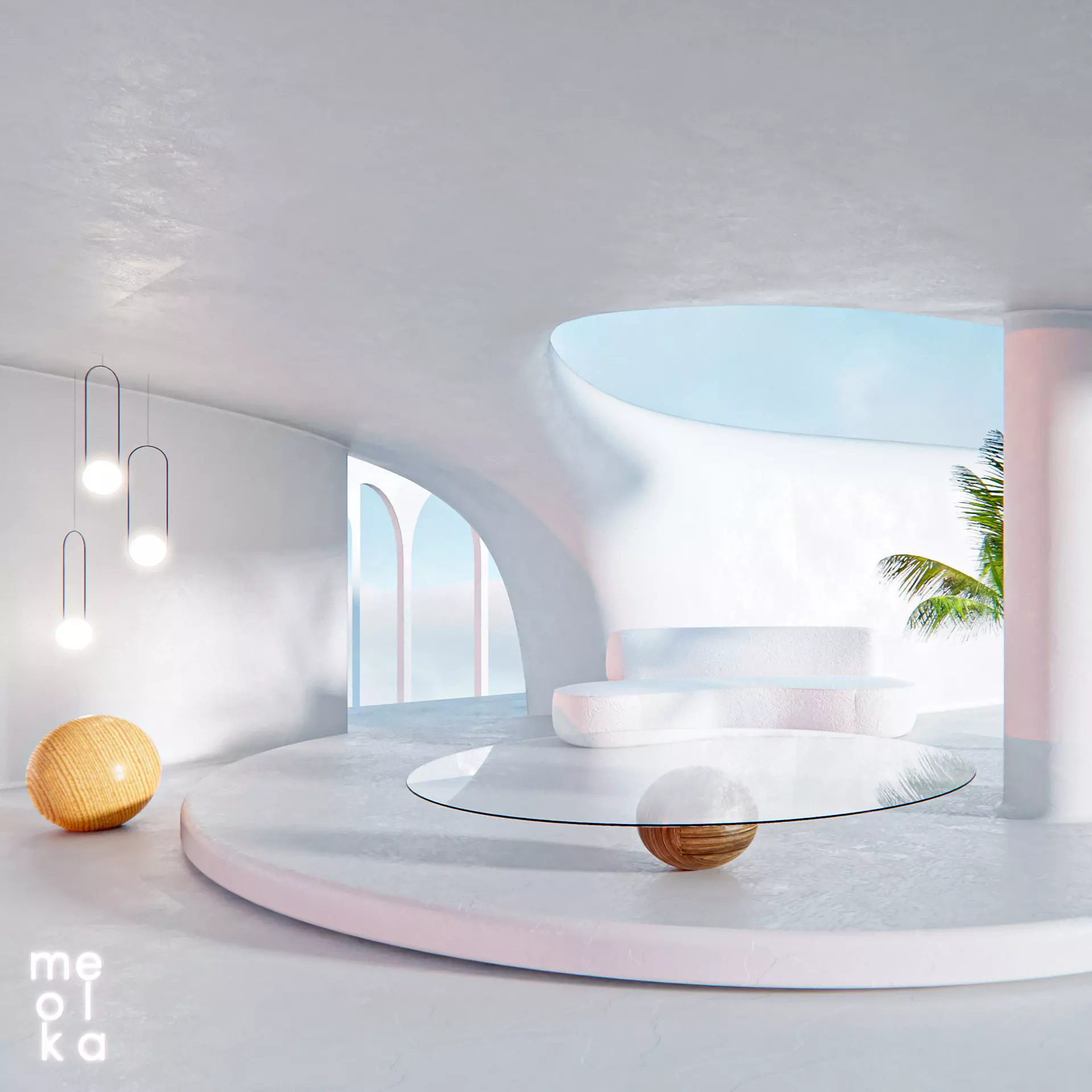 Dreamy Space Design - Poster and 3d model 3D model_0