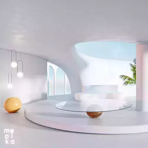 Dreamy Space Design - Poster and 3d model 3D model