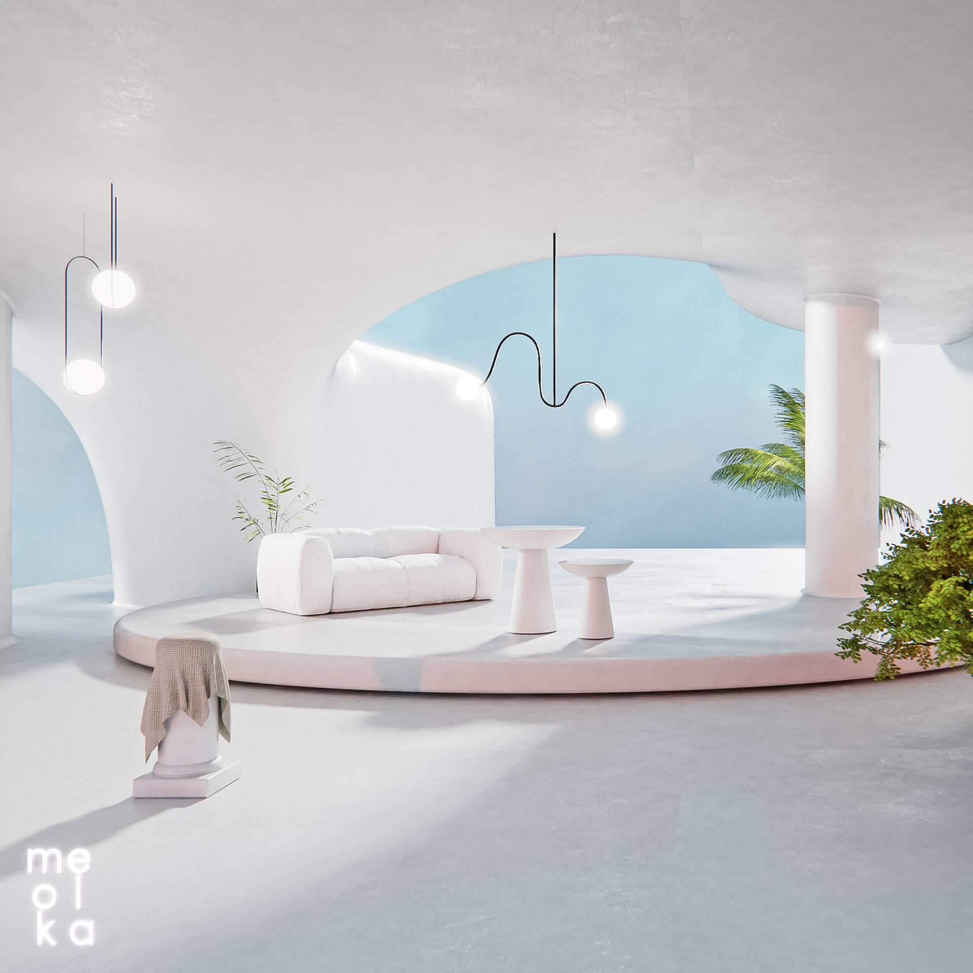 Dreamy Space Design - Poster and 3d model 3D model_1