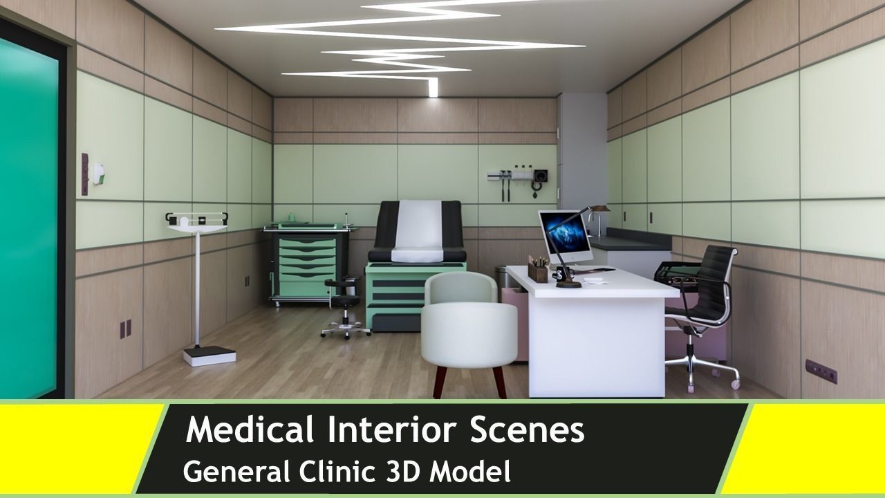 MEDICAL SPACES-DOCTOR OFFICE-GENERAL CLINIC 3D model_8