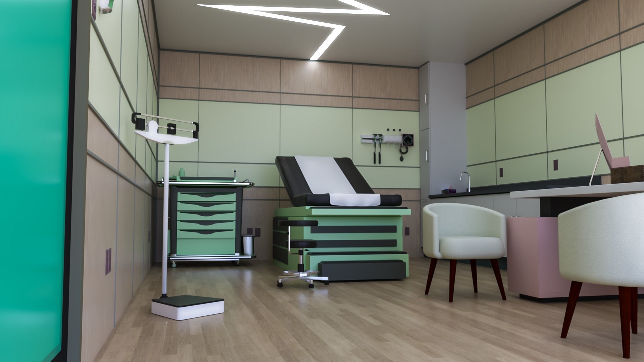 MEDICAL SPACES-DOCTOR OFFICE-GENERAL CLINIC 3D model_4