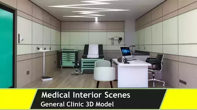 MEDICAL SPACES-DOCTOR OFFICE-GENERAL CLINIC 3D model